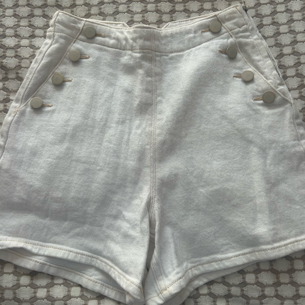 Zara white shorts